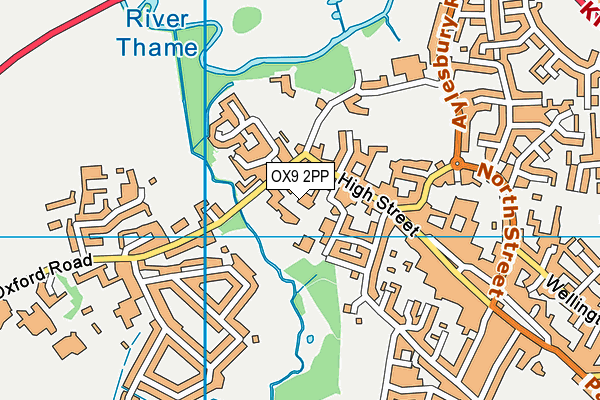 OX9 2PP map - OS VectorMap District (Ordnance Survey)