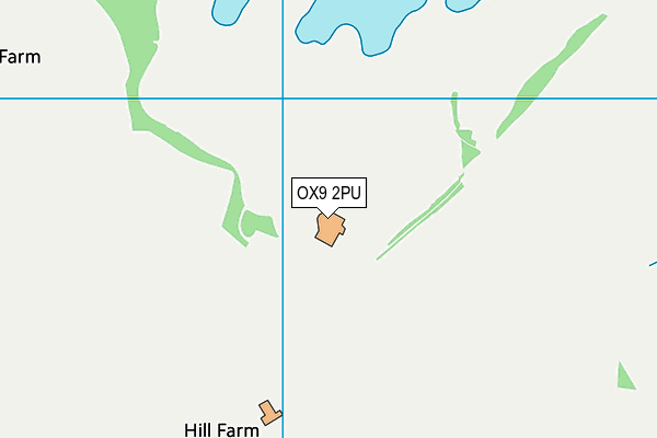 OX9 2PU map - OS VectorMap District (Ordnance Survey)