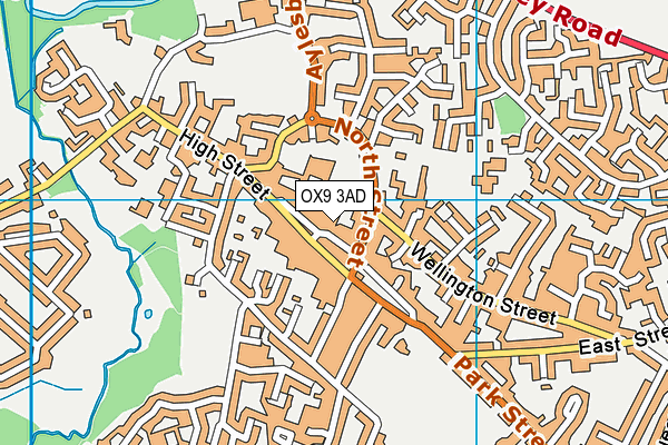 OX9 3AD map - OS VectorMap District (Ordnance Survey)