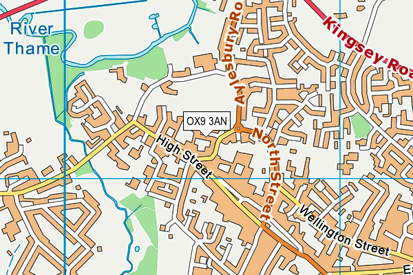 OX9 3AN map - OS VectorMap District (Ordnance Survey)