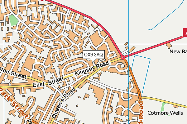 OX9 3AQ map - OS VectorMap District (Ordnance Survey)