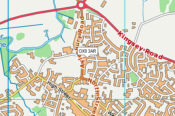 OX9 3AR map - OS VectorMap District (Ordnance Survey)