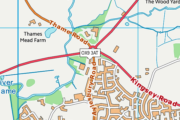 OX9 3AT map - OS VectorMap District (Ordnance Survey)