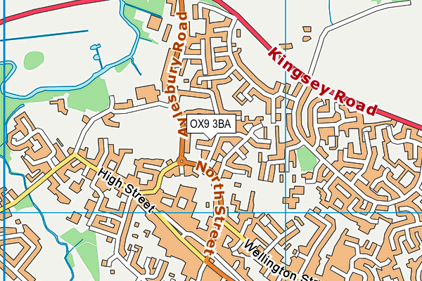 OX9 3BA map - OS VectorMap District (Ordnance Survey)