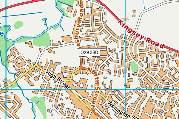 OX9 3BD map - OS VectorMap District (Ordnance Survey)