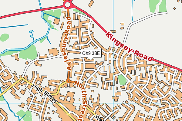 OX9 3BE map - OS VectorMap District (Ordnance Survey)