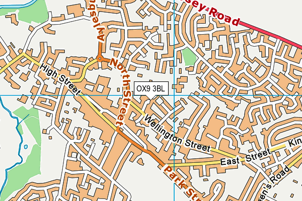 OX9 3BL map - OS VectorMap District (Ordnance Survey)