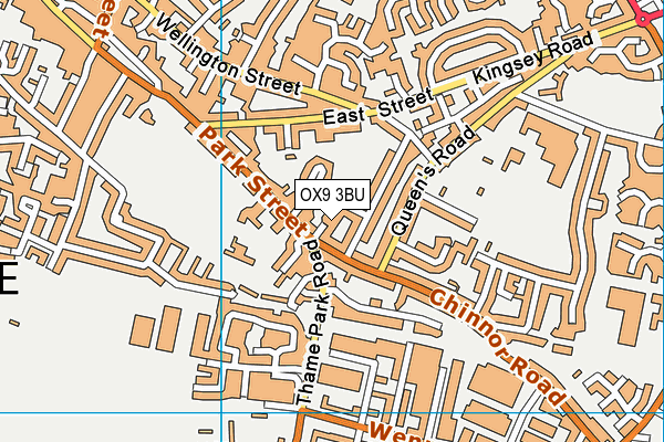 OX9 3BU map - OS VectorMap District (Ordnance Survey)