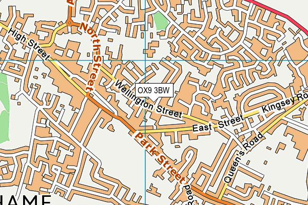 OX9 3BW map - OS VectorMap District (Ordnance Survey)