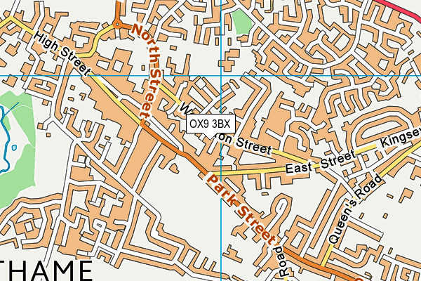 OX9 3BX map - OS VectorMap District (Ordnance Survey)