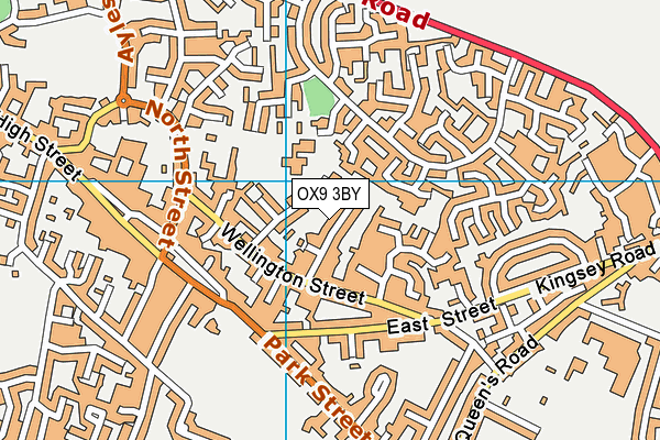 OX9 3BY map - OS VectorMap District (Ordnance Survey)