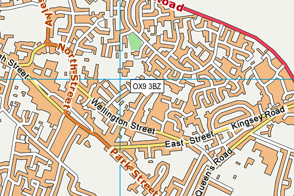 OX9 3BZ map - OS VectorMap District (Ordnance Survey)