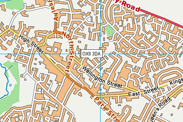 OX9 3DA map - OS VectorMap District (Ordnance Survey)