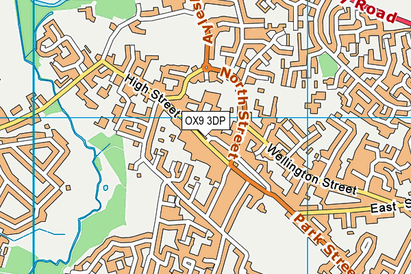 OX9 3DP map - OS VectorMap District (Ordnance Survey)