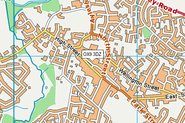 OX9 3DZ map - OS VectorMap District (Ordnance Survey)