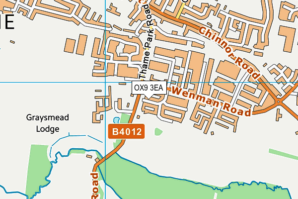 OX9 3EA map - OS VectorMap District (Ordnance Survey)