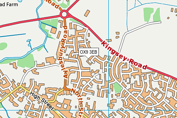 OX9 3EB map - OS VectorMap District (Ordnance Survey)