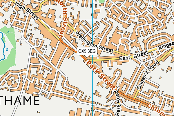 OX9 3EG map - OS VectorMap District (Ordnance Survey)