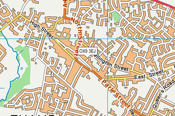 OX9 3EJ map - OS VectorMap District (Ordnance Survey)