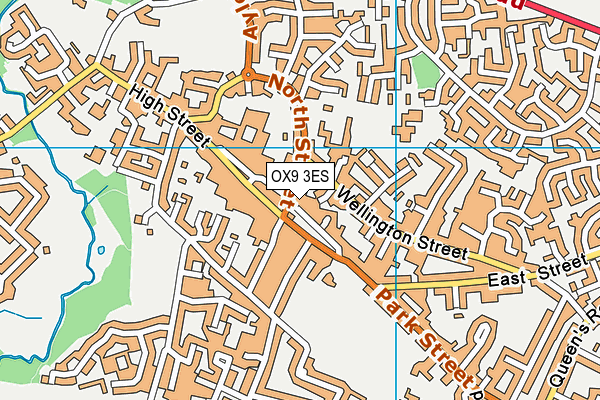 OX9 3ES map - OS VectorMap District (Ordnance Survey)