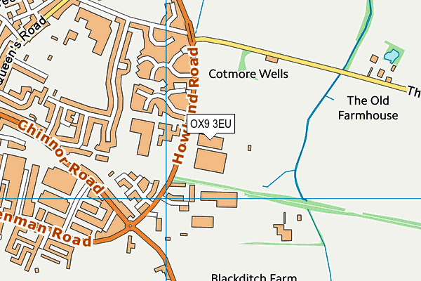 OX9 3EU map - OS VectorMap District (Ordnance Survey)