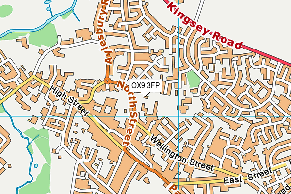 OX9 3FP map - OS VectorMap District (Ordnance Survey)