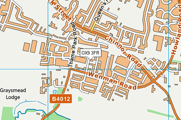 OX9 3FR map - OS VectorMap District (Ordnance Survey)