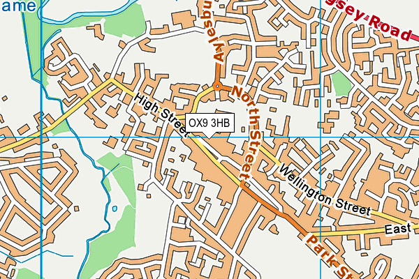 OX9 3HB map - OS VectorMap District (Ordnance Survey)