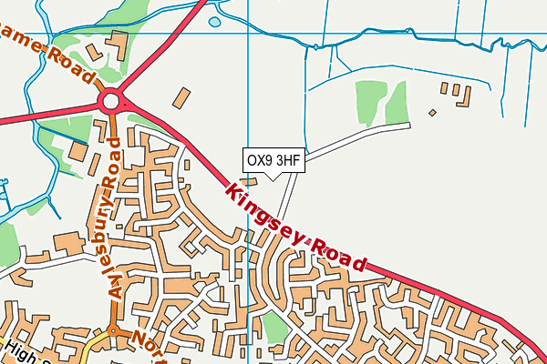 OX9 3HF map - OS VectorMap District (Ordnance Survey)