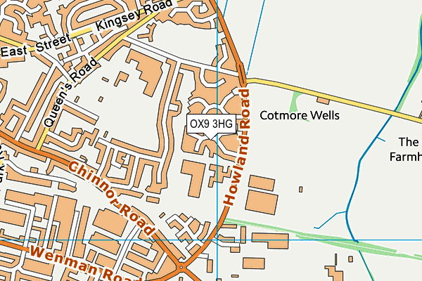 OX9 3HG map - OS VectorMap District (Ordnance Survey)