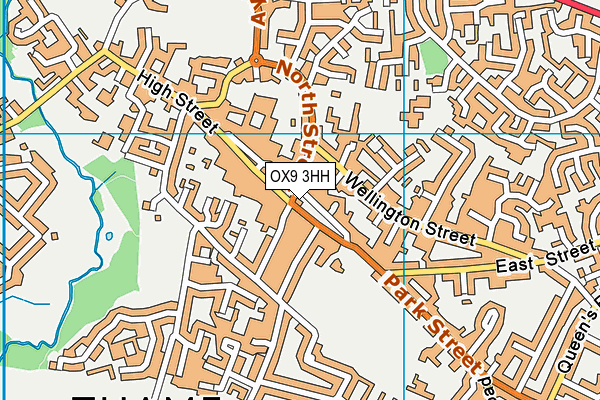 OX9 3HH map - OS VectorMap District (Ordnance Survey)