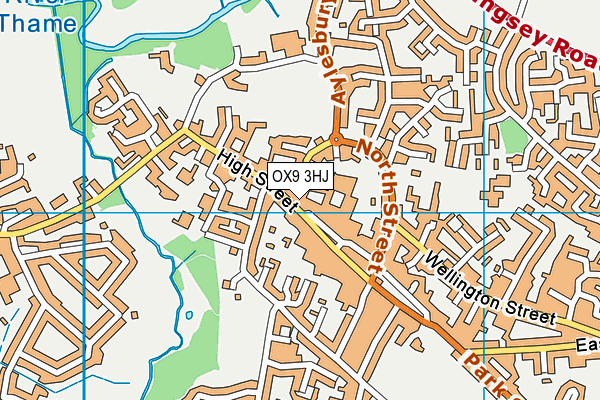 OX9 3HJ map - OS VectorMap District (Ordnance Survey)