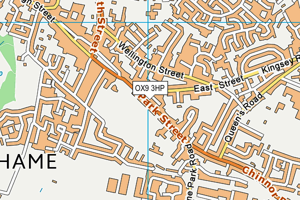 OX9 3HP map - OS VectorMap District (Ordnance Survey)