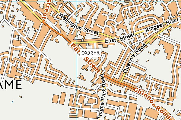 OX9 3HR map - OS VectorMap District (Ordnance Survey)