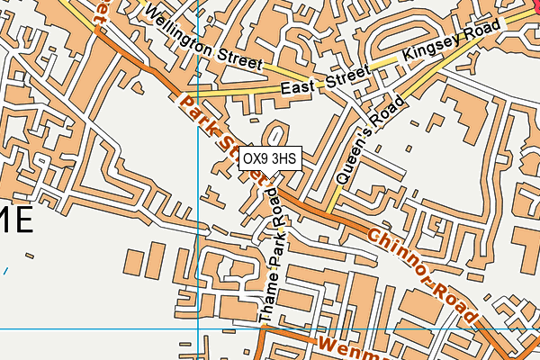 OX9 3HS map - OS VectorMap District (Ordnance Survey)