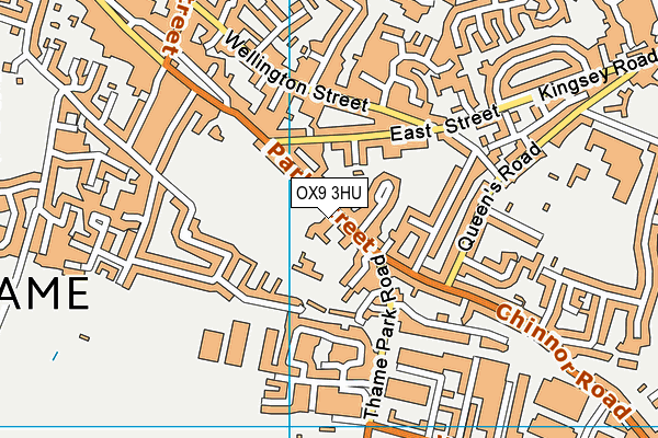 John Hampden Primary School map (OX9 3HU) - OS VectorMap District (Ordnance Survey)