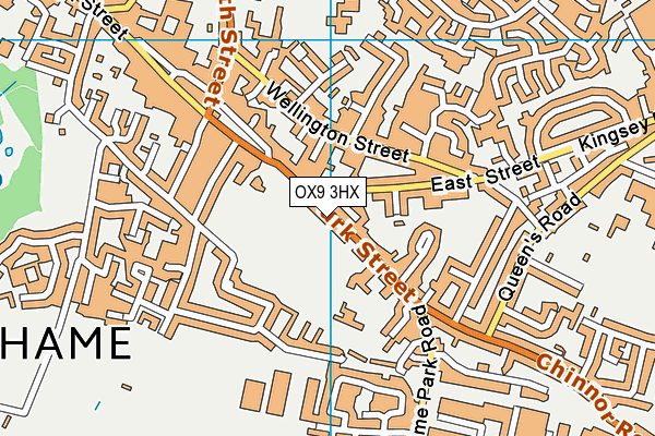 OX9 3HX map - OS VectorMap District (Ordnance Survey)