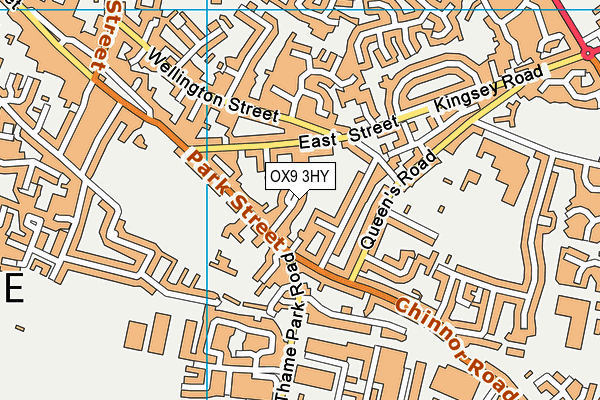 OX9 3HY map - OS VectorMap District (Ordnance Survey)