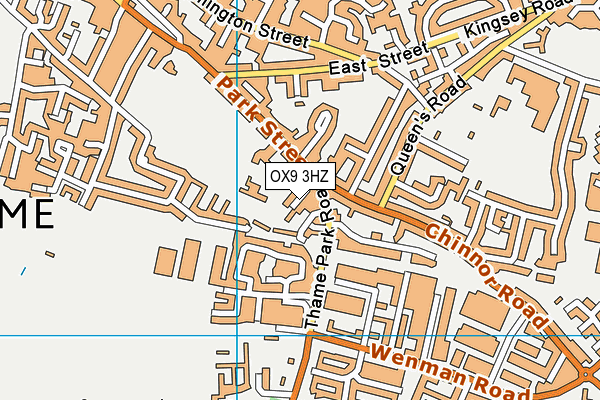 OX9 3HZ map - OS VectorMap District (Ordnance Survey)