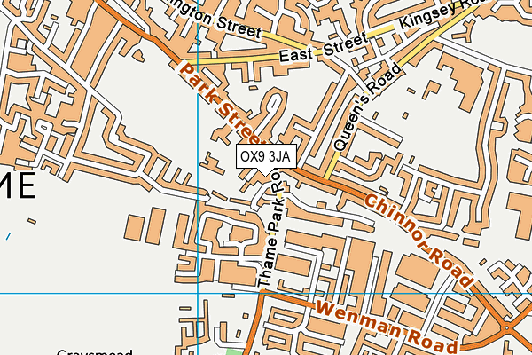 OX9 3JA map - OS VectorMap District (Ordnance Survey)