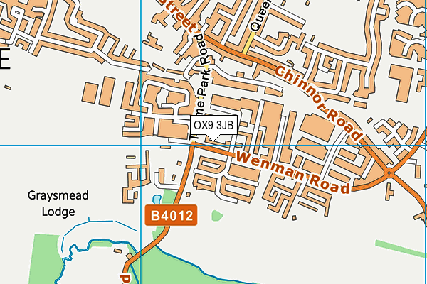 OX9 3JB map - OS VectorMap District (Ordnance Survey)