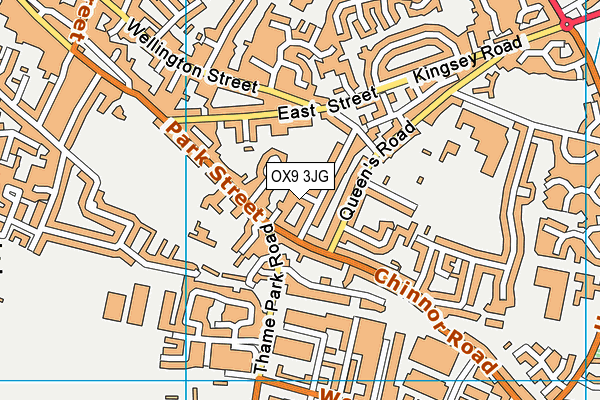 OX9 3JG map - OS VectorMap District (Ordnance Survey)