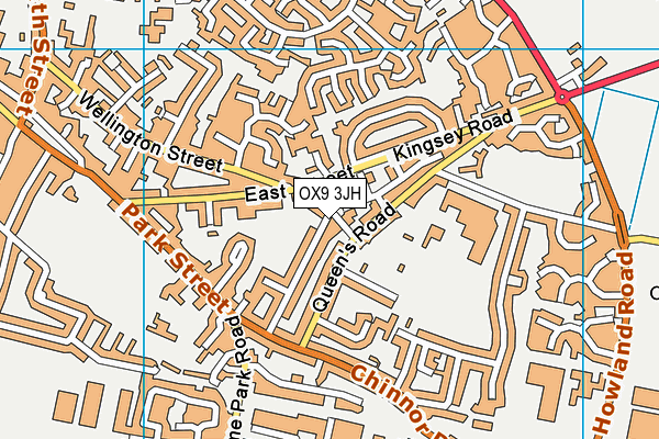 OX9 3JH map - OS VectorMap District (Ordnance Survey)