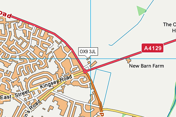 OX9 3JL map - OS VectorMap District (Ordnance Survey)