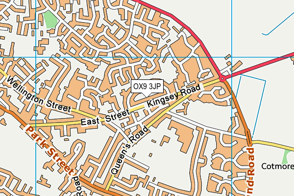 OX9 3JP map - OS VectorMap District (Ordnance Survey)