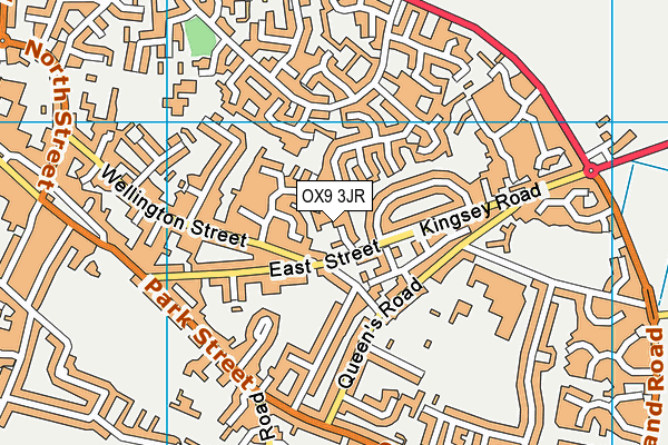 OX9 3JR map - OS VectorMap District (Ordnance Survey)