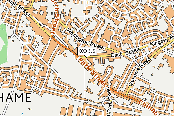 OX9 3JS map - OS VectorMap District (Ordnance Survey)