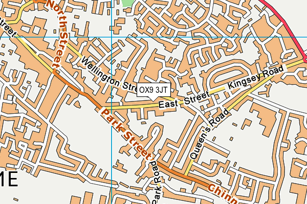 OX9 3JT map - OS VectorMap District (Ordnance Survey)