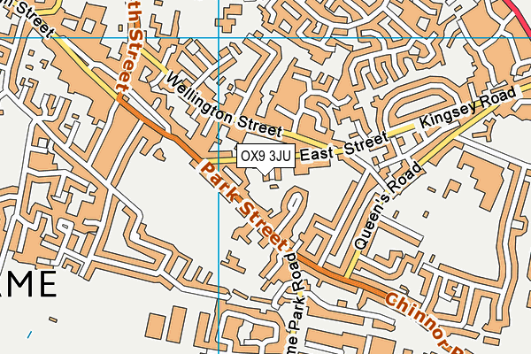 OX9 3JU map - OS VectorMap District (Ordnance Survey)