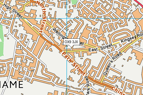 OX9 3JX map - OS VectorMap District (Ordnance Survey)